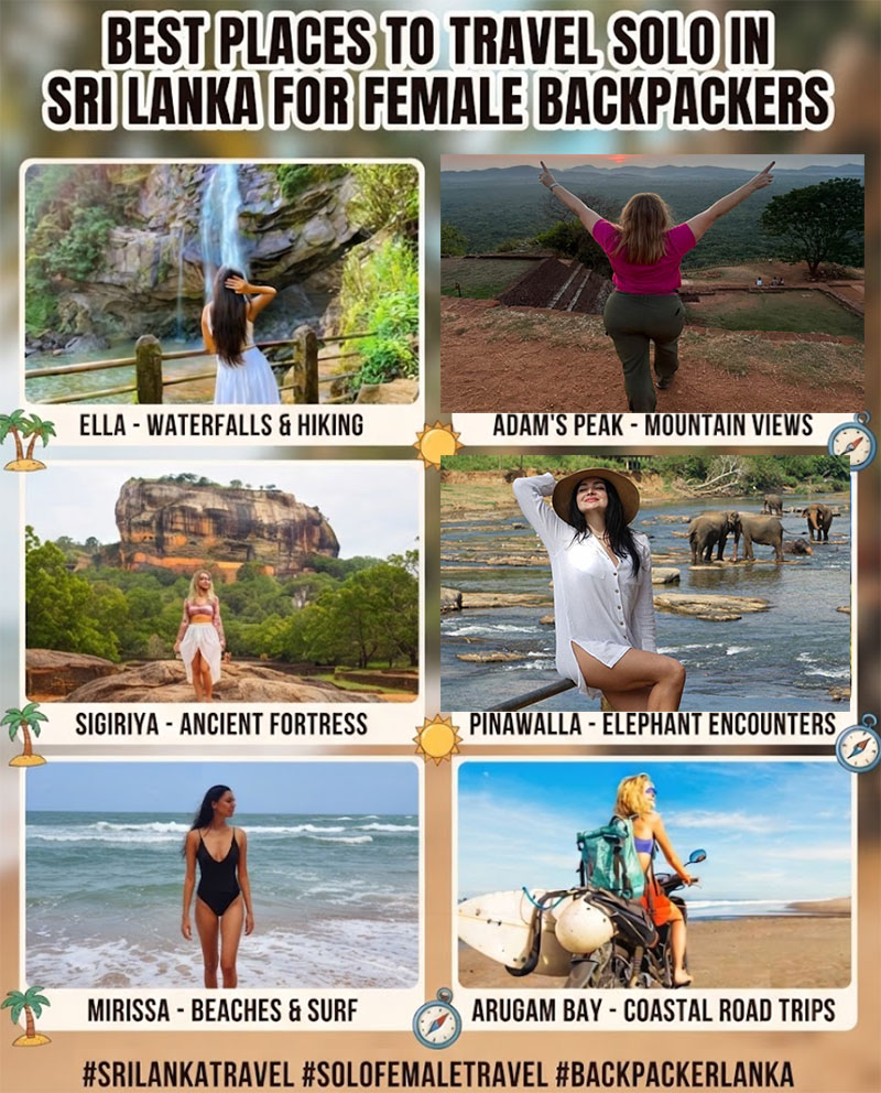 best places to travel solo in sri lanka for female backpackers